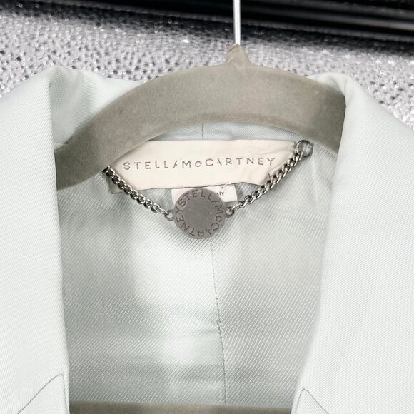 Stella McCartney Mint Green One Button Blazer Jacket - Picture 10 of 12